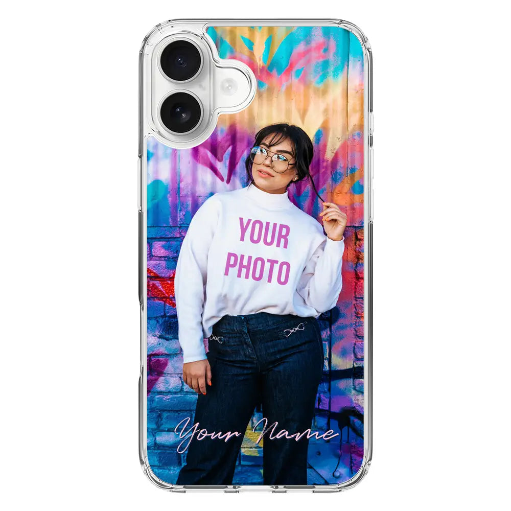 Apple iPhone 16 Plus / Clear Classic Custom Photo, My Style Phone Case - Stylizedd.com