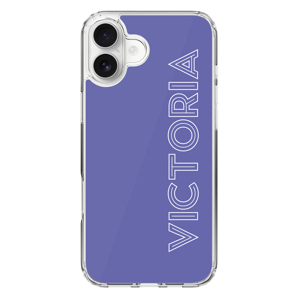 Apple iPhone 16 Plus / Clear MagSafe Personalized Name, Custom Phone Case - Stylizedd.com