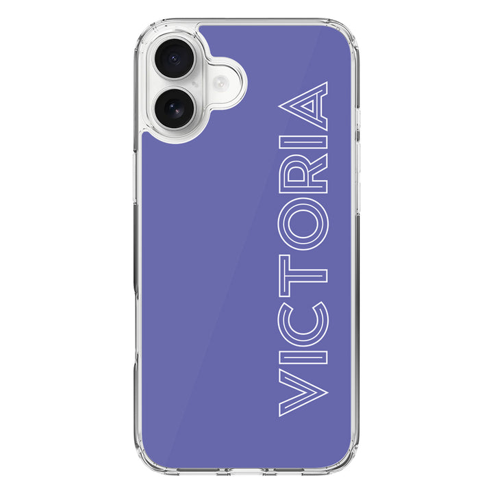 Apple iPhone 16 Plus / Clear MagSafe Personalized Name, Custom Phone Case - Stylizedd.com