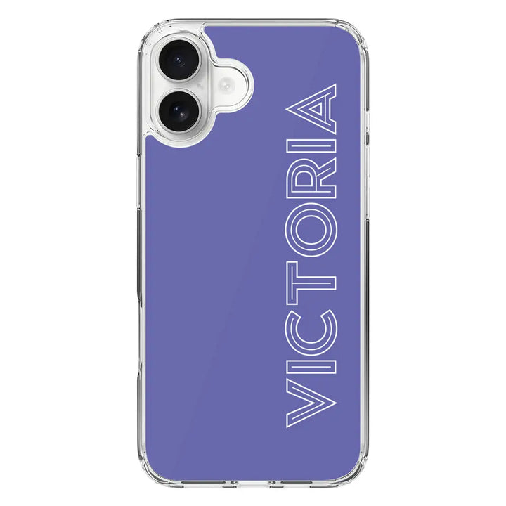 Apple iPhone 16 Plus / Clear Classic Personalized Name, Custom Phone Case - Stylizedd.com