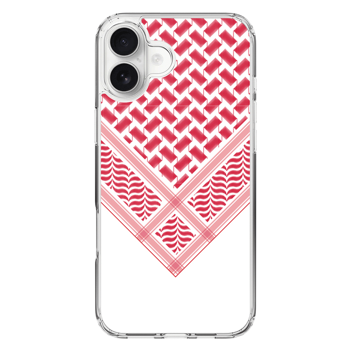 Apple iPhone 16 Plus / Clear MagSafe Custom Arab Shemagh, Phone Case - Stylizedd.com