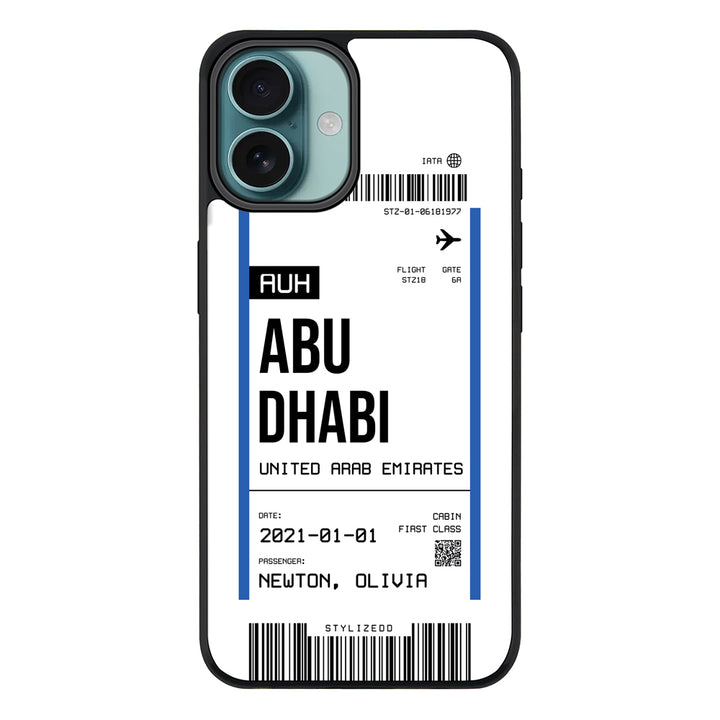 Apple iPhone 16 Plus / Rugged MagSafe Custom Flight Boarding Pass Ticket Phone Case - Stylizedd.com
