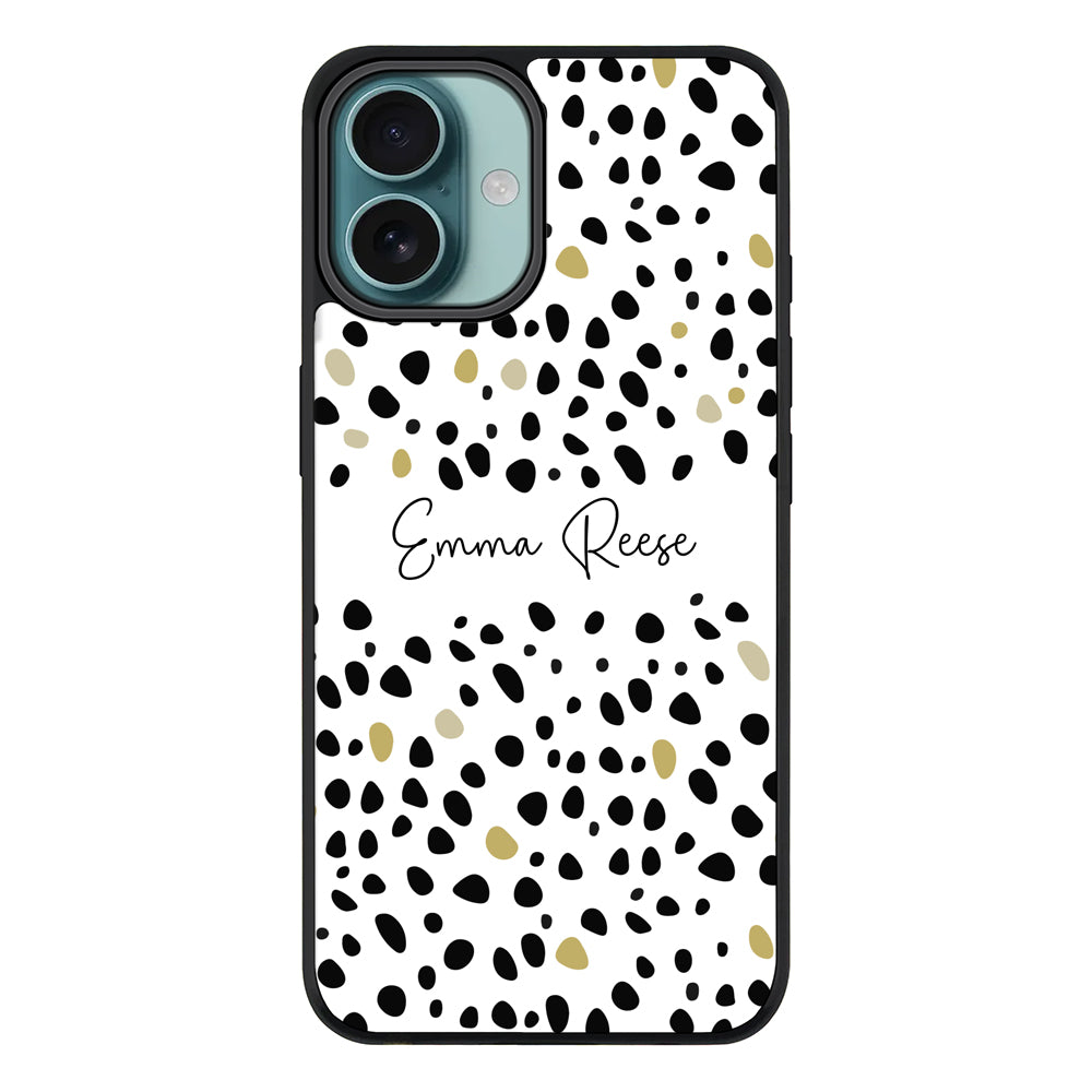 Apple iPhone 16 Plus / Rugged MagSafe Pebble Multi Color Custom Text, My Name Phone Case - Stylizedd.com