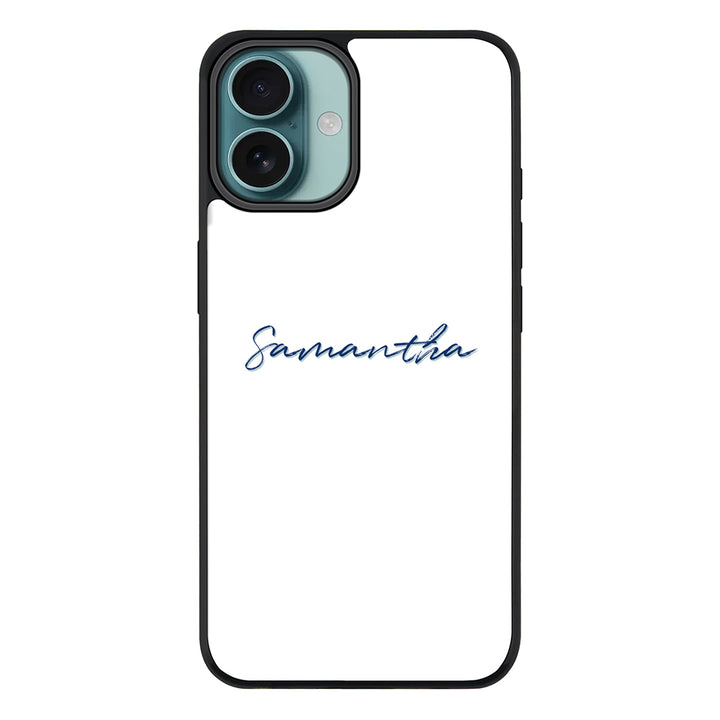 Apple iPhone 16 Plus / Rugged MagSafe Custom Text, My Name Phone Case - Stylizedd.com