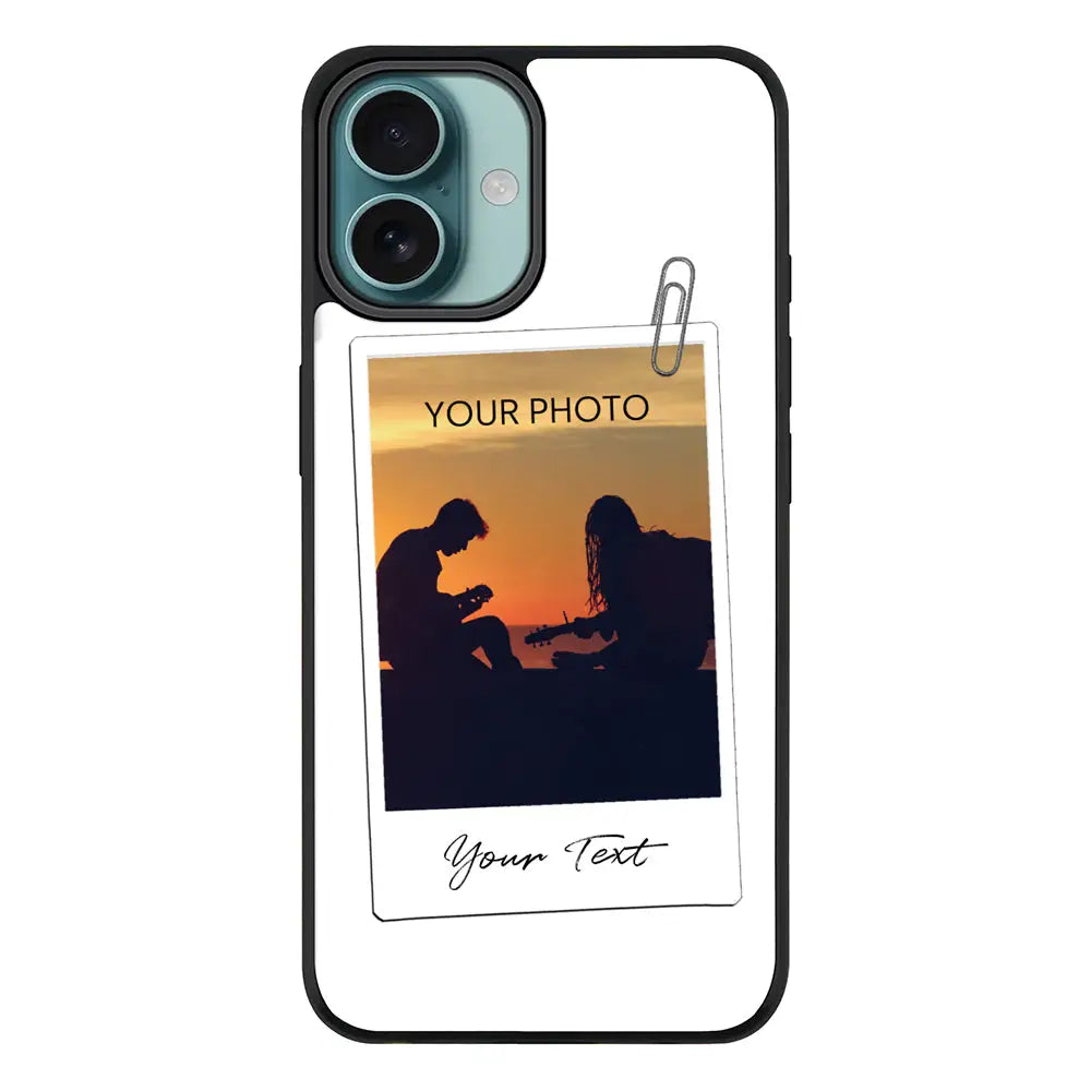 Apple iPhone 16 Plus / Rugged Black Polaroid Photo Phone Case - Stylizedd.com