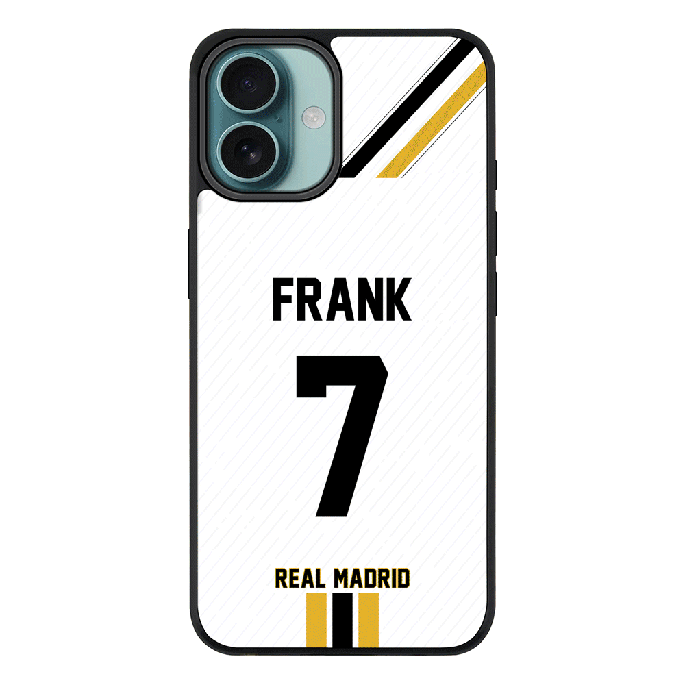 Apple iPhone 16 Plus / Rugged MagSafe Personalized Football Clubs Jersey Phone Case Custom Name & Number - Stylizedd.com