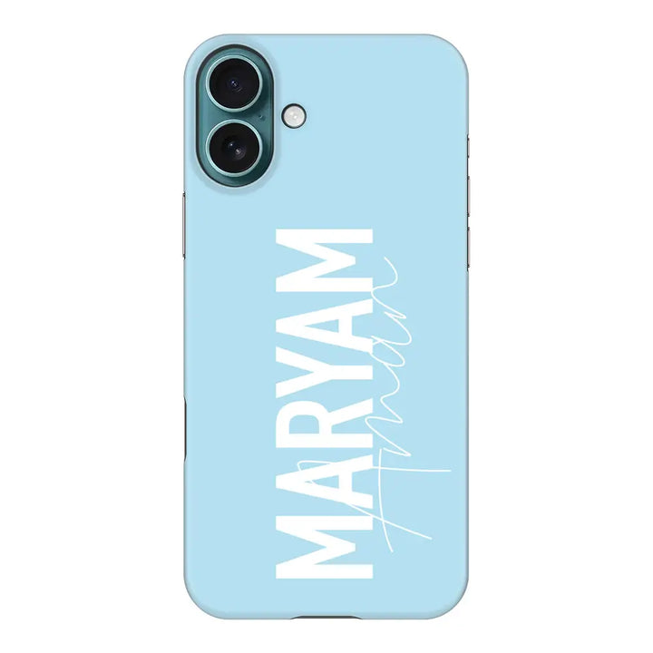 Apple iPhone 16 Plus / Snap Classic Personalized Name Vertical, Phone Case - Stylizedd.com