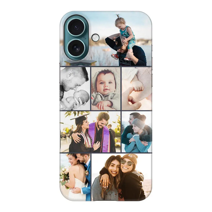 Apple iPhone 16 Plus / Snap MagSafe Personalised Photo Collage Grid Phone Case - Stylizedd.com