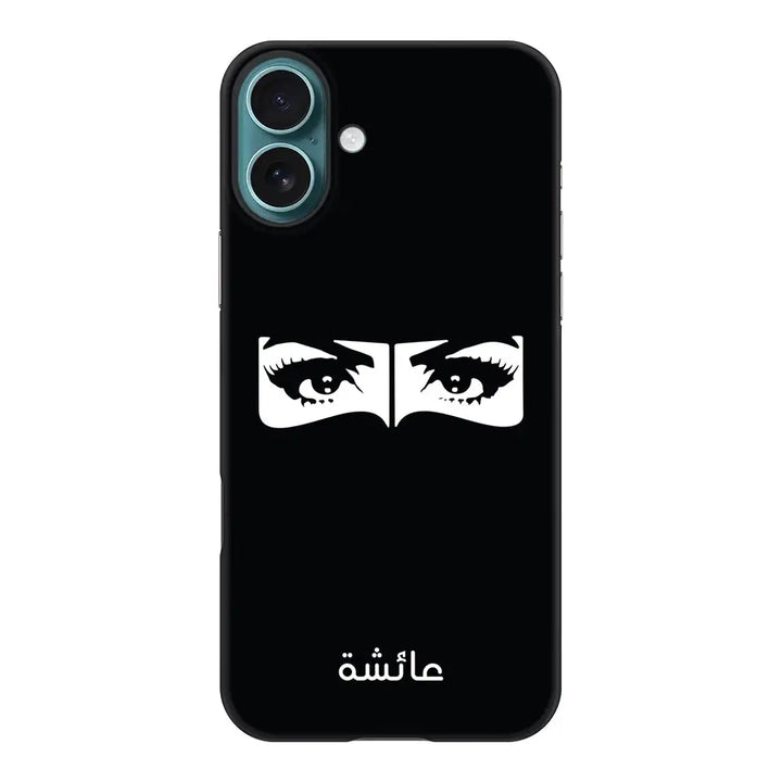 Apple iPhone 16 Plus / Snap Classic Custom Name Niqabi Eye, Phone Case - Stylizedd.com