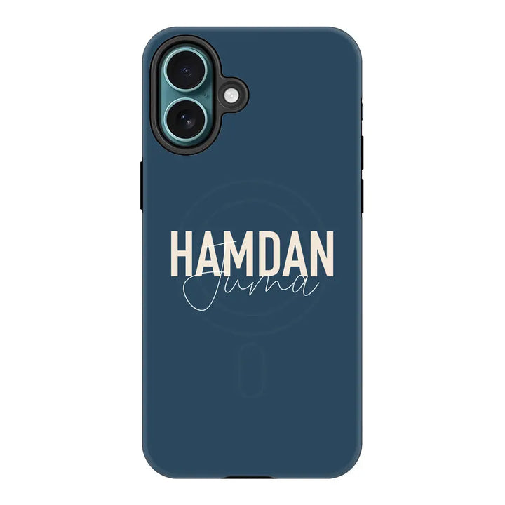 Apple iPhone 16 Plus / Tough Pro Personalized Name Horizontal, Phone Case - Stylizedd.com