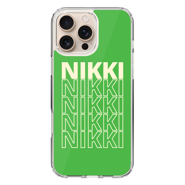 Apple iPhone 16 Pro Max / Clear MagSafe Repeated Monogram Phone Case - Stylizedd.com