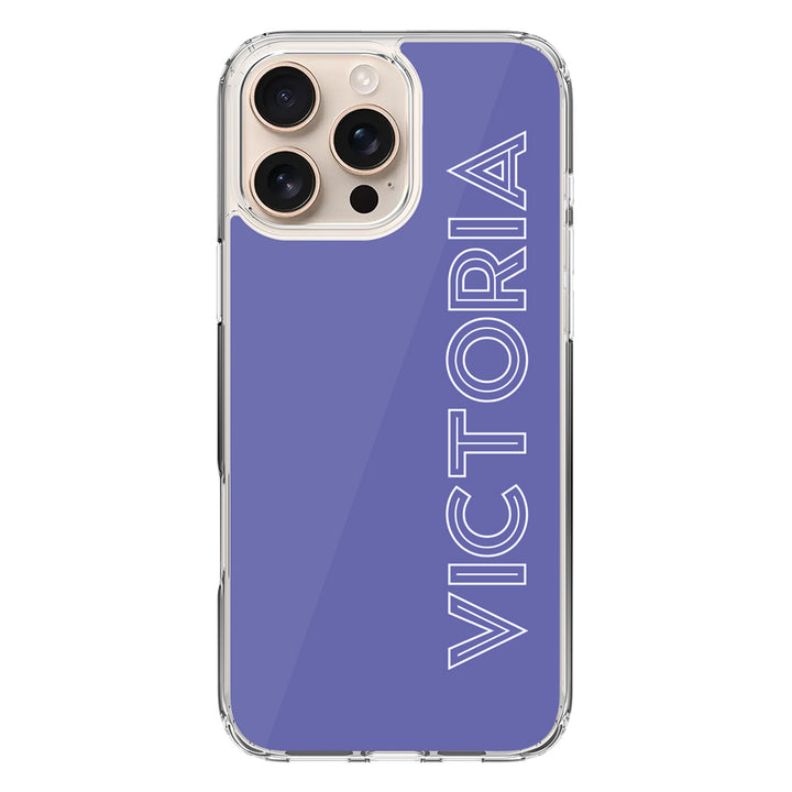Apple iPhone 16 Pro Max / Clear MagSafe Personalized Name, Custom Phone Case - Stylizedd.com