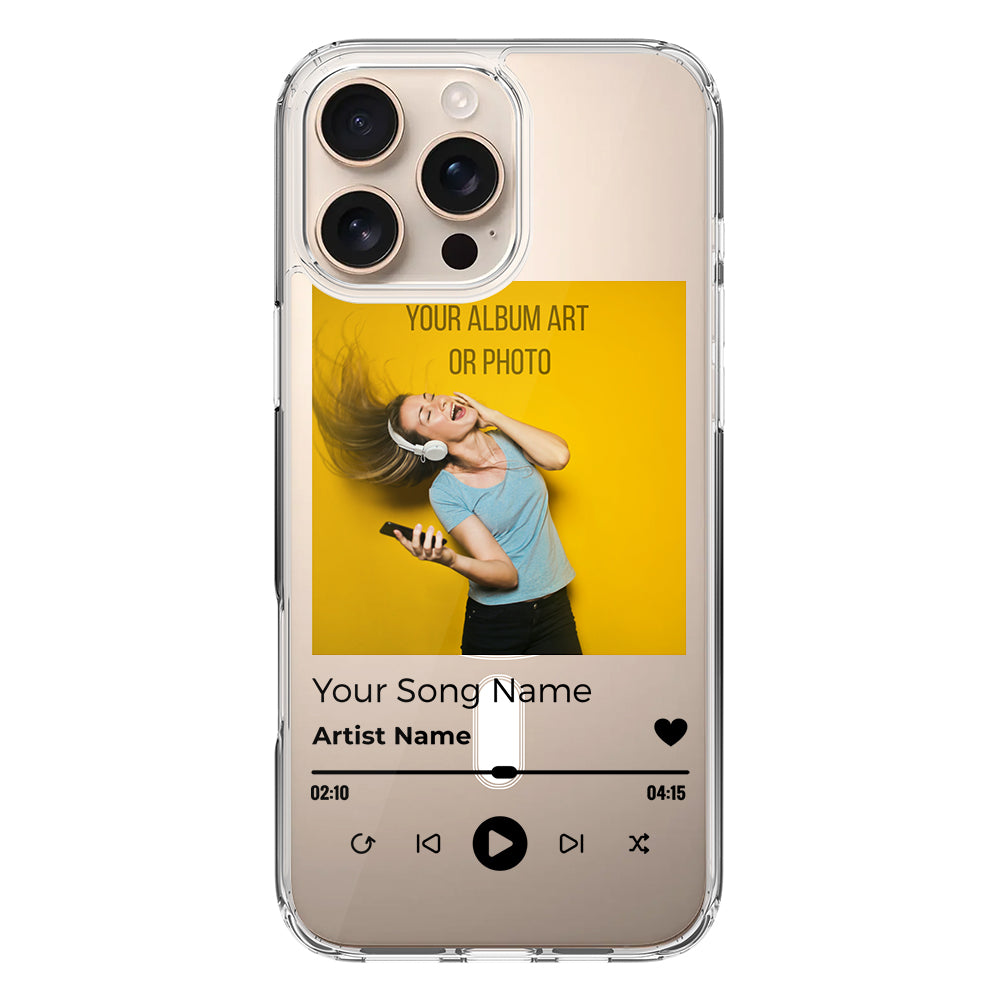 Apple iPhone 16 Pro Max / Clear MagSafe Custom Album Art Phone Case - Stylizedd.com