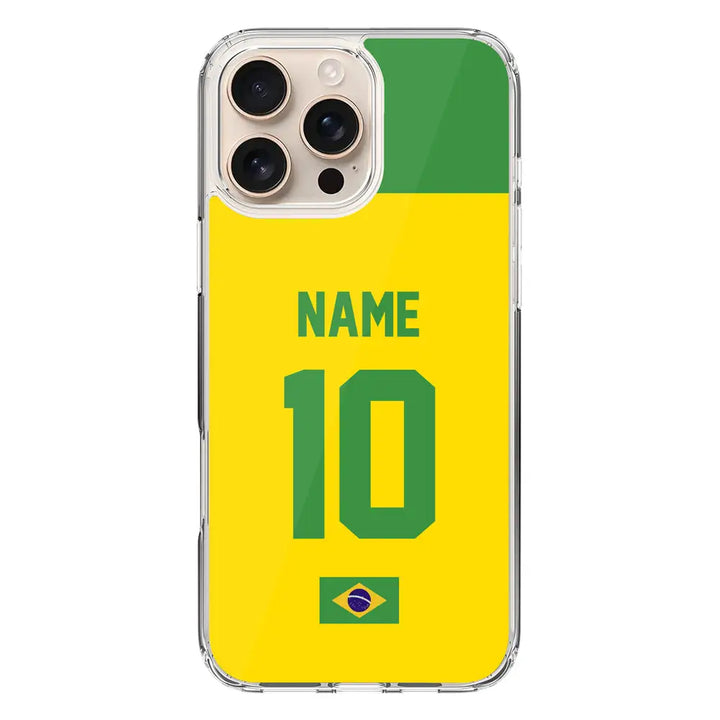 Apple iPhone 16 Pro Max / Clear Classic Personalized Football Jersey Phone Case Custom Name & Number - Stylizedd.com