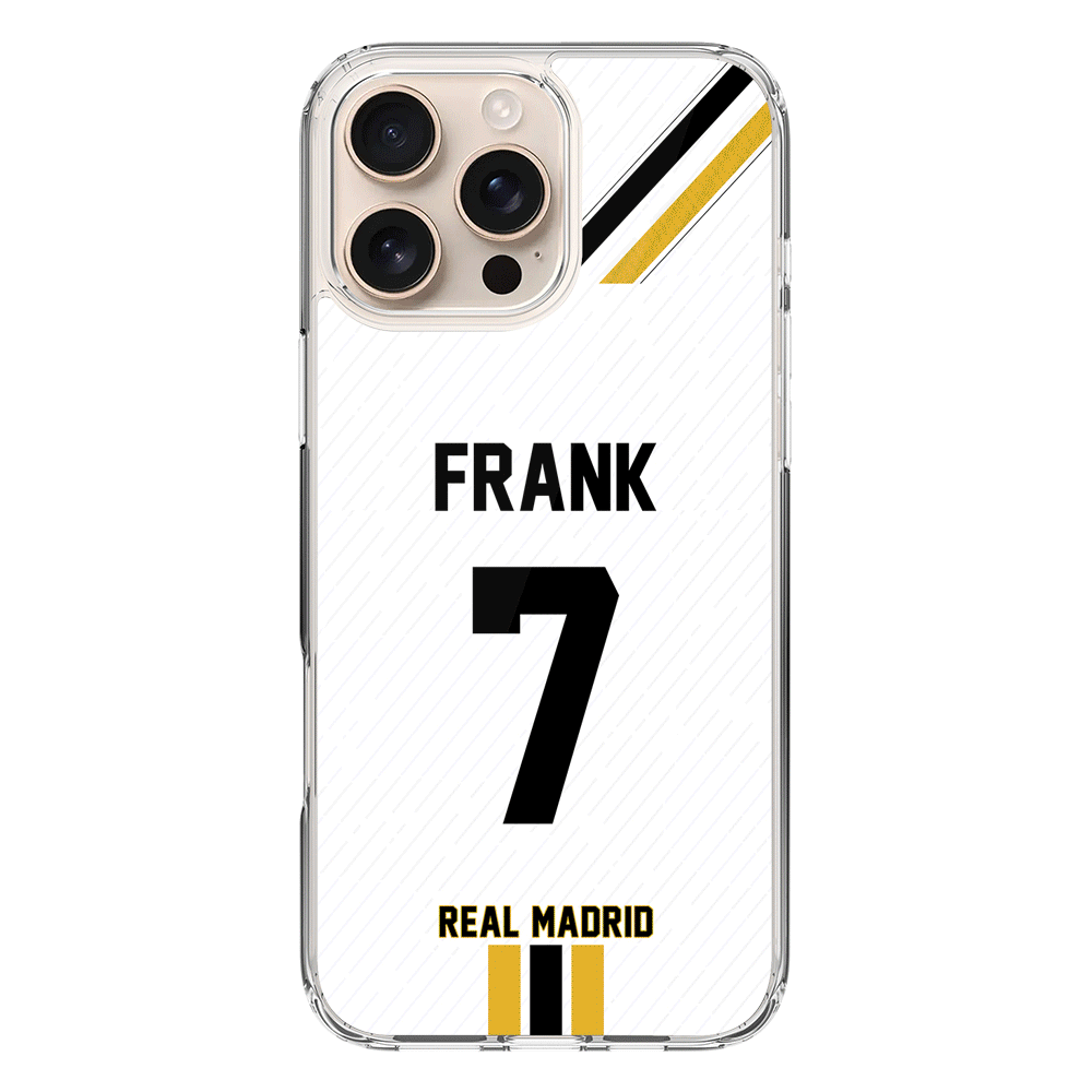Apple iPhone 16 Pro Max / Clear MagSafe Personalized Football Clubs Jersey Phone Case Custom Name & Number - Stylizedd.com
