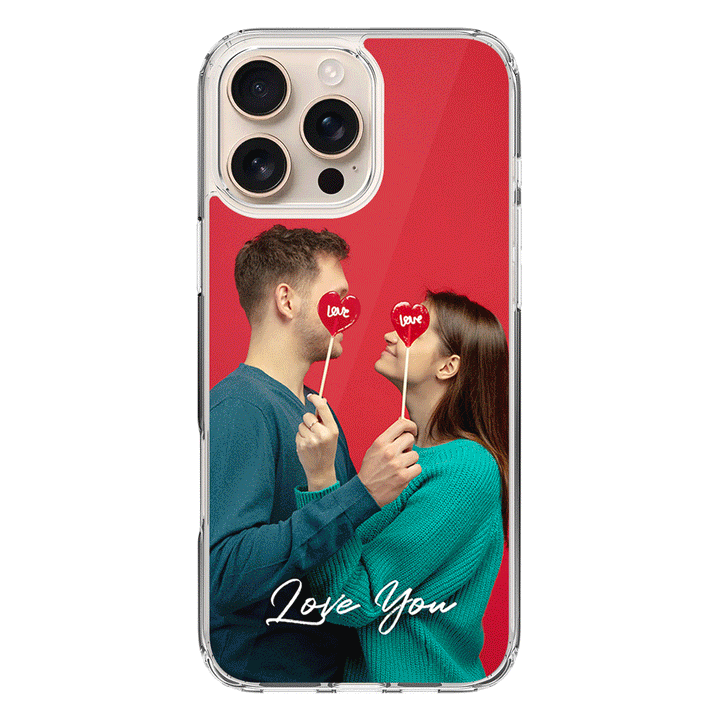 Apple iPhone 16 Pro Max / Clear MagSafe Custom Photo Valentine, Phone Case - Stylizedd.com
