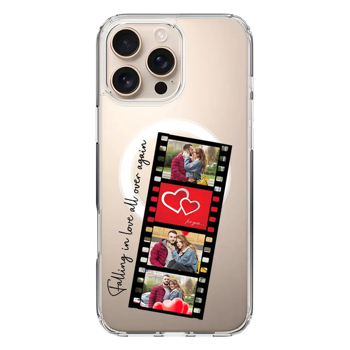 Apple iPhone 16 Pro Max / Clear Classic Custom Valentine Photo Film Strips, Phone Case - Stylizedd.com