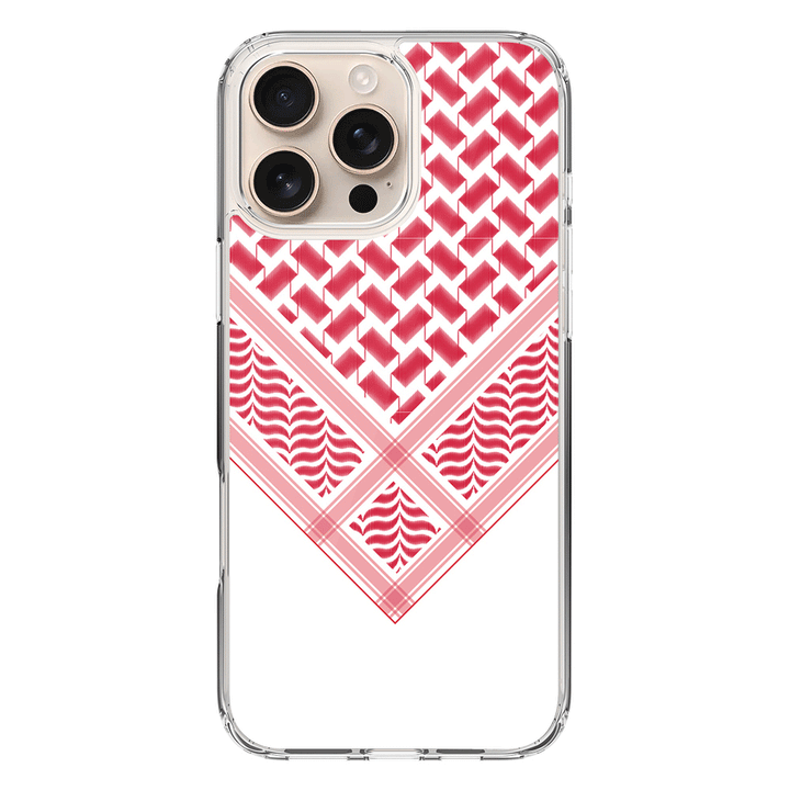 Apple iPhone 16 Pro Max / Clear MagSafe Custom Arab Shemagh, Phone Case - Stylizedd.com