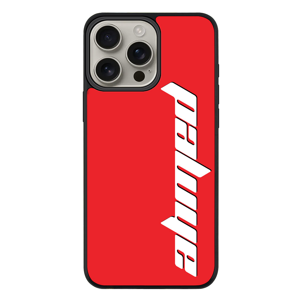 Apple iPhone 16 Pro Max / Rugged MagSafe Custom Text, Vertical Name Phone Case - Stylizedd.com