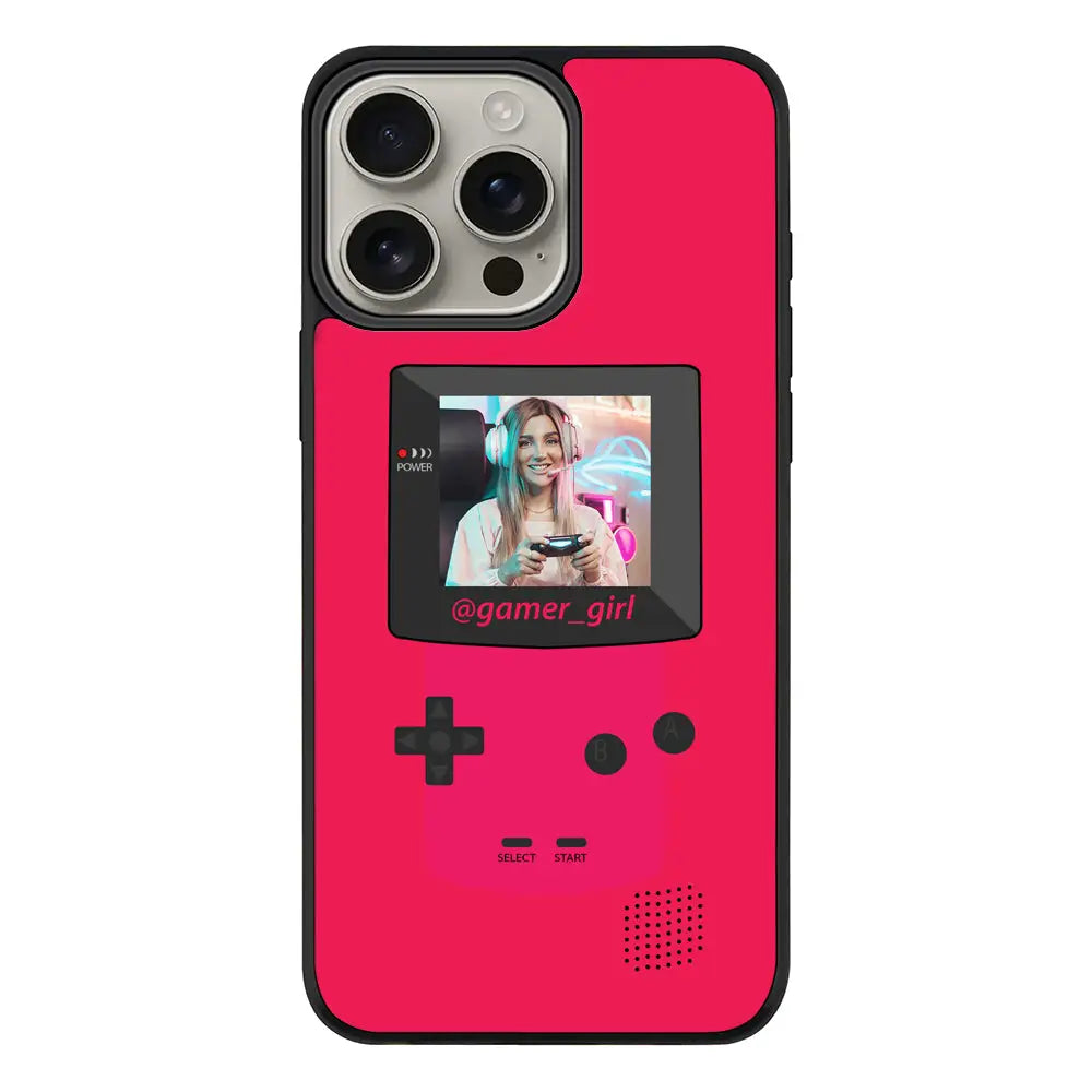 Apple iPhone 16 Pro Max / Rugged Black Customized Retro Game Console, Phone case - Stylizedd.com