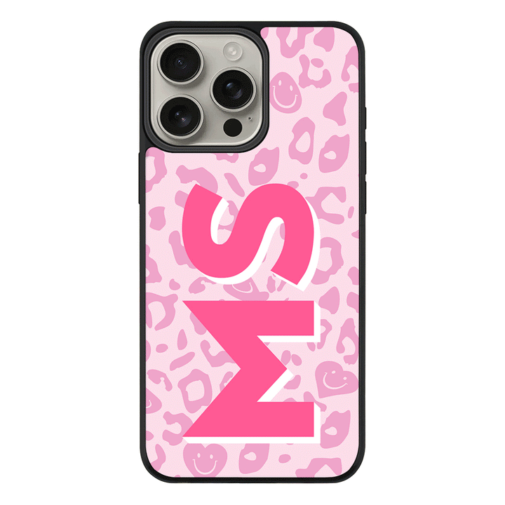 Apple iPhone 16 Pro Max / Rugged MagSafe Custom Monogram Initial 3D Shadow Text Seamless Pattern, Phone Case - Stylizedd.com