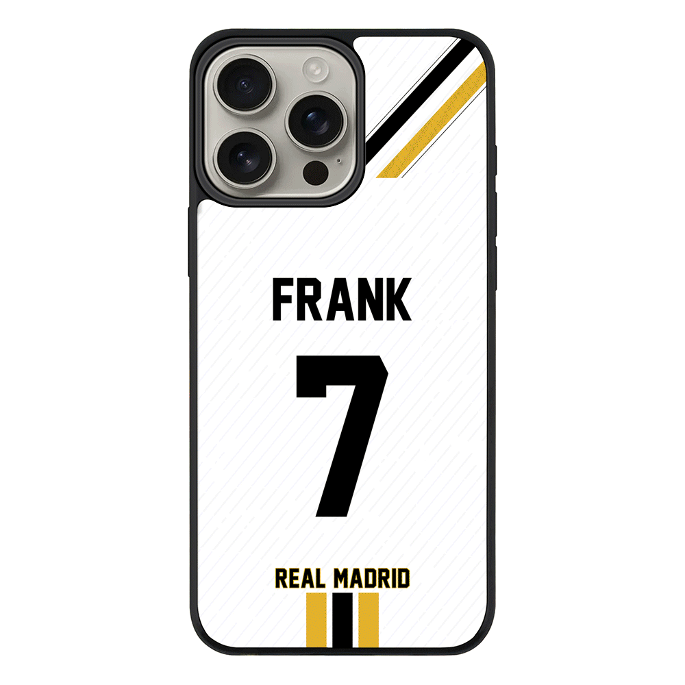 Apple iPhone 16 Pro Max / Rugged MagSafe Personalized Football Clubs Jersey Phone Case Custom Name & Number - Stylizedd.com