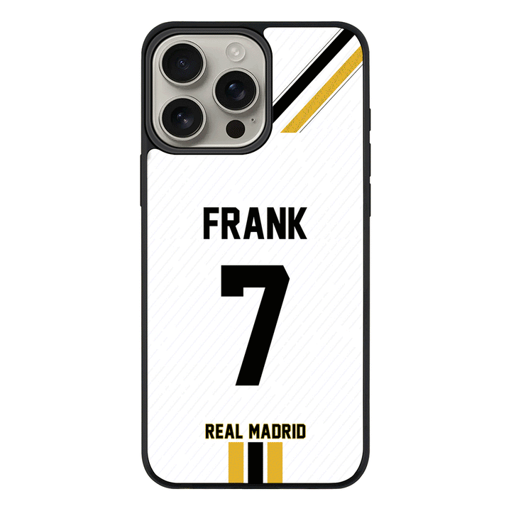 Apple iPhone 16 Pro Max / Rugged MagSafe Personalized Football Clubs Jersey Phone Case Custom Name & Number - Stylizedd.com