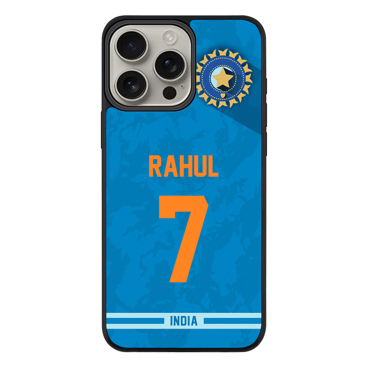 Apple iPhone 16 Pro Max / Rugged MagSafe Personalized Cricket Jersey Phone Case Custom Name & Number - Stylizedd.com