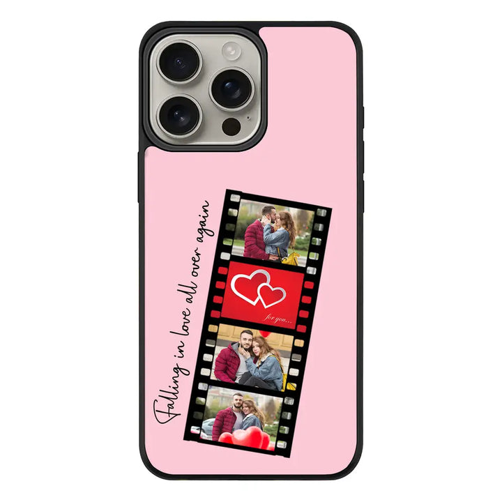 Apple iPhone 16 Pro Max / Rugged Black Custom Valentine Photo Film Strips, Phone Case - Stylizedd.com