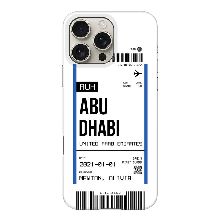 Apple iPhone 16 Pro Max / Snap MagSafe Custom Flight Boarding Pass Ticket Phone Case - Stylizedd.com