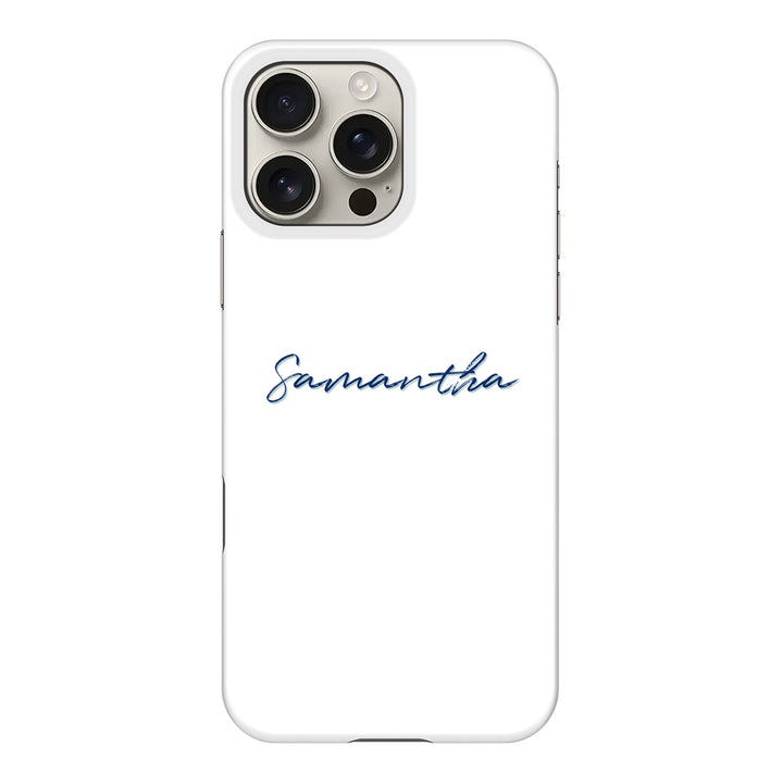 Apple iPhone 16 Pro Max / Snap MagSafe Custom Text, My Name Phone Case - Stylizedd.com