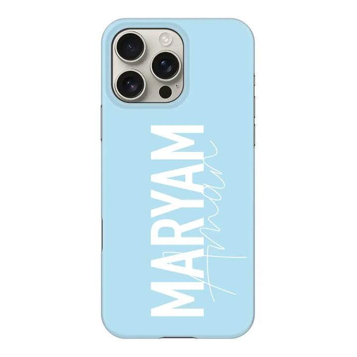 Apple iPhone 16 Pro Max / Snap Classic Personalized Name Vertical, Phone Case - Stylizedd.com