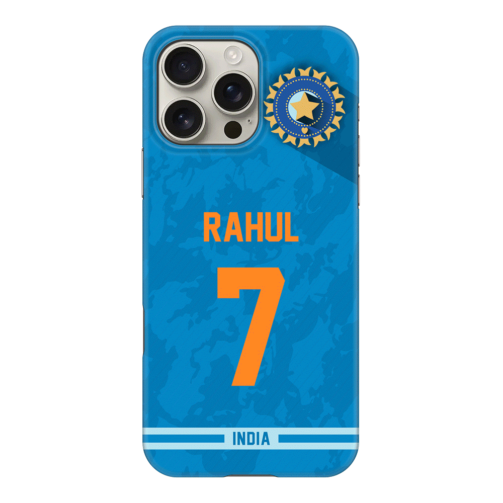 Apple iPhone 16 Pro Max / Snap MagSafe Personalized Cricket Jersey Phone Case Custom Name & Number - Stylizedd.com
