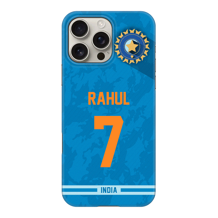 Apple iPhone 16 Pro Max / Snap MagSafe Personalized Cricket Jersey Phone Case Custom Name & Number - Stylizedd.com
