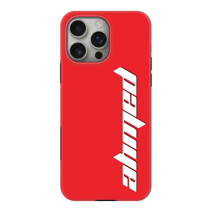 Apple iPhone 16 Pro Max / Tough MagSafe Custom Text, Vertical Name Phone Case - Stylizedd.com
