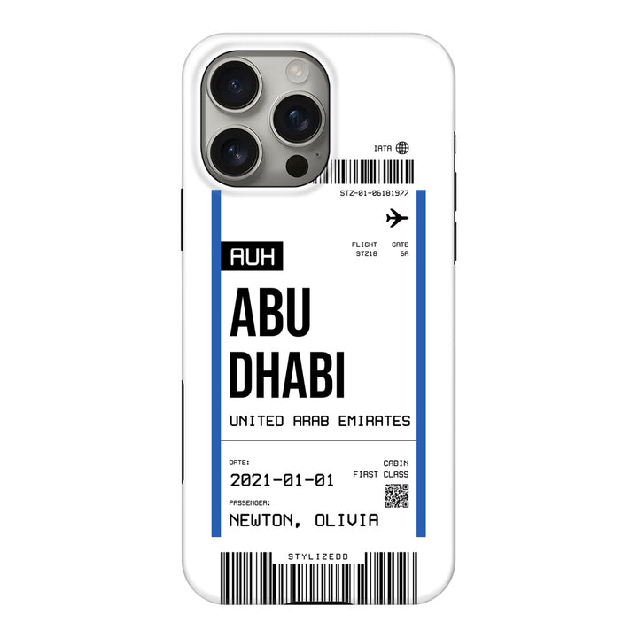 Apple iPhone 16 Pro Max / Tough MagSafe Custom Flight Boarding Pass Ticket Phone Case - Stylizedd.com