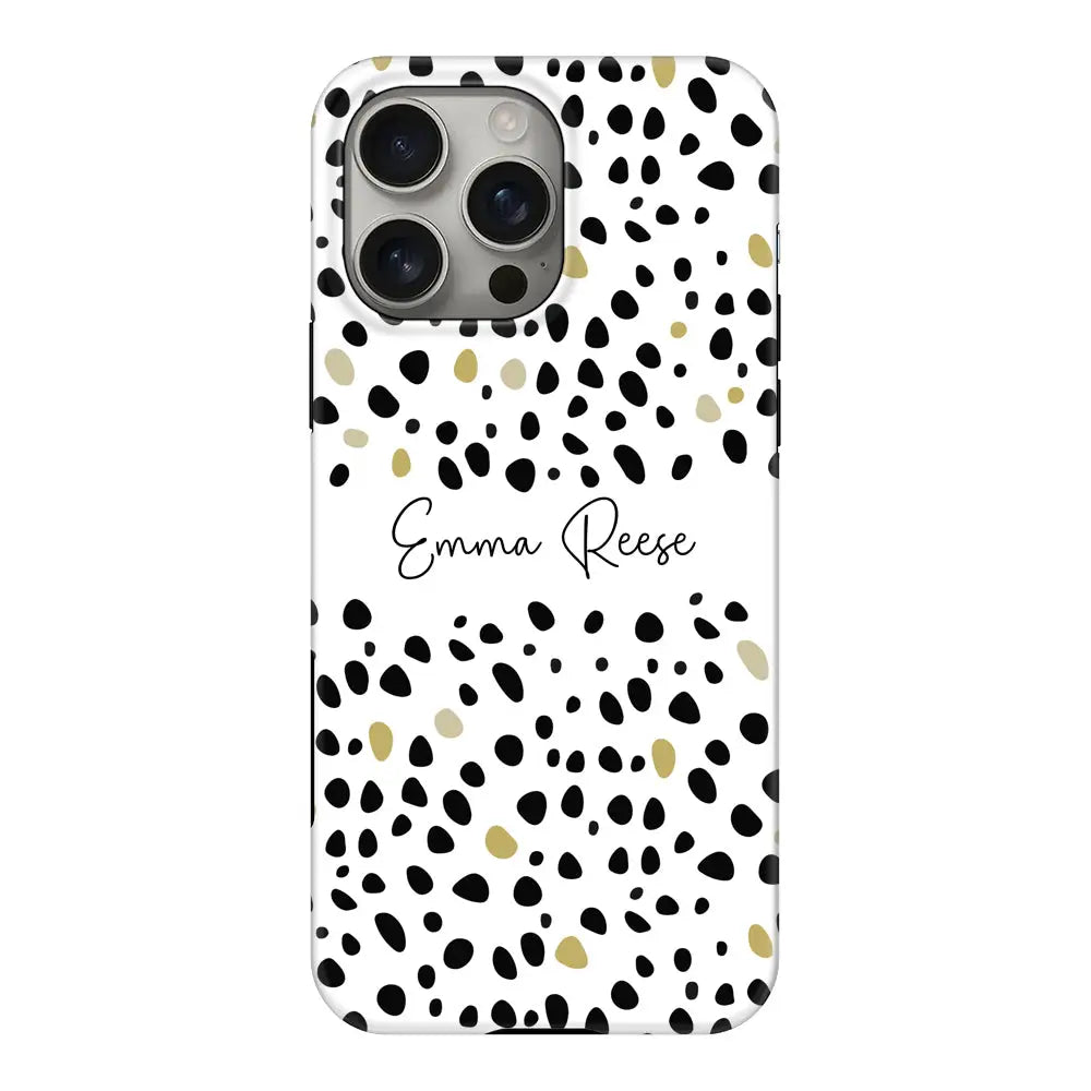 Pebble Multi Color Custom Text My Name Phone Case - Apple iPhone 16 Pro Max / Tough MagSafe
