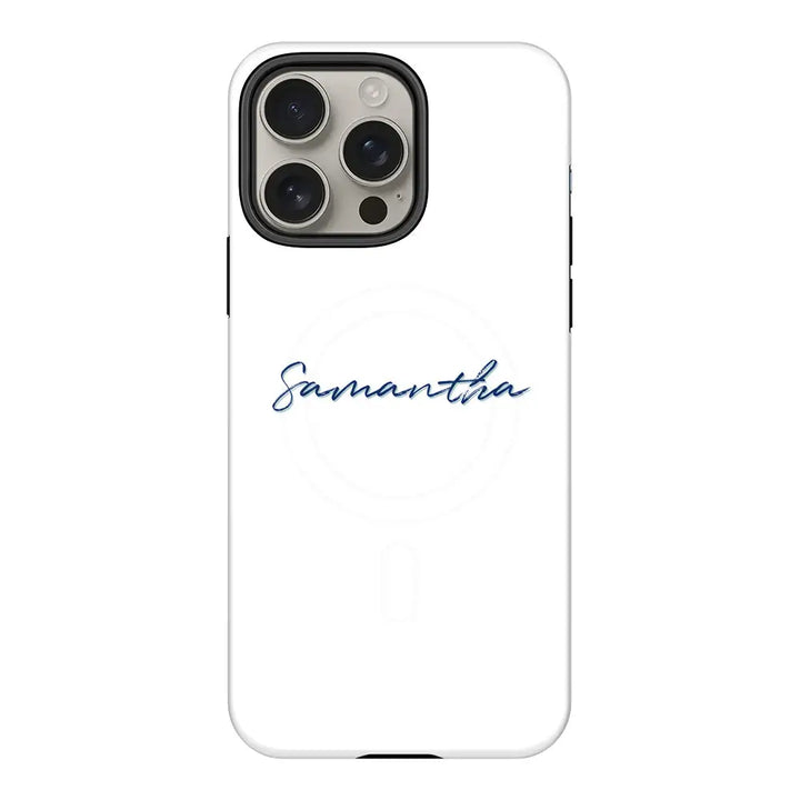 Apple iPhone 16 Pro Max / Tough Pro Custom Text, My Name Phone Case - Stylizedd.com