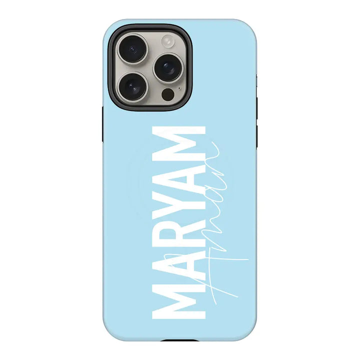 Apple iPhone 16 Pro Max / Tough Pro Personalized Name Vertical, Phone Case - Stylizedd.com