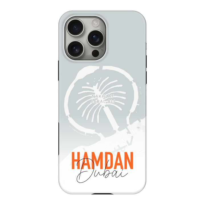 Apple iPhone 16 Pro Max / Tough MagSafe Personalized Location Map & Name, Phone Case - Stylizedd.com