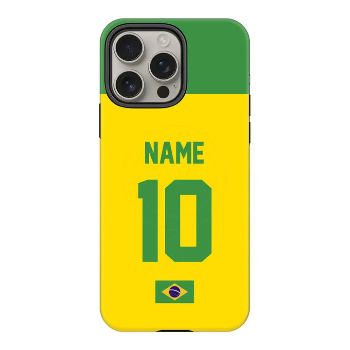 Apple iPhone 16 Pro Max / Tough Pro Personalized Football Jersey Phone Case Custom Name & Number - Stylizedd.com