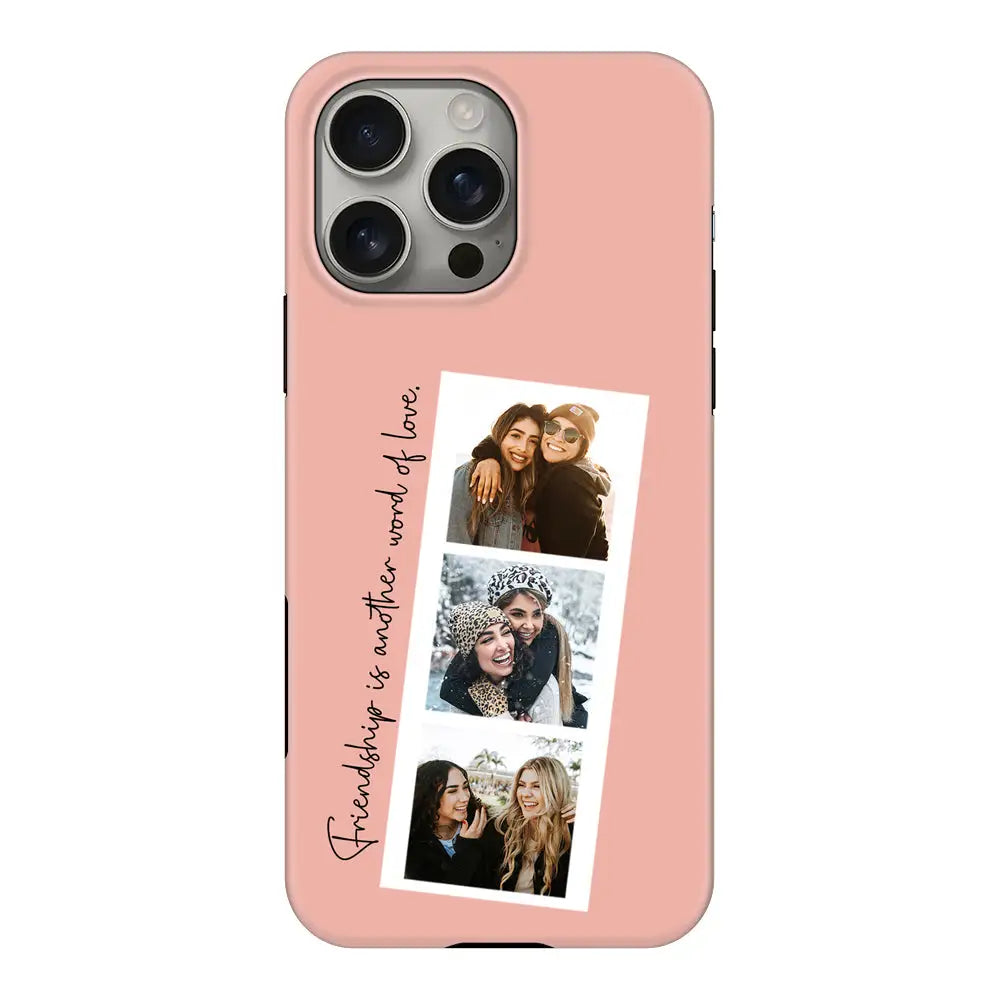 Custom Photo Strip Polaroid Style Phone Case - Apple iPhone 16 Pro Max / Tough MagSafe - Stylizedd