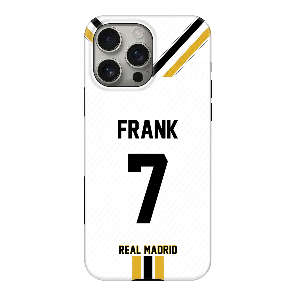 Apple iPhone 16 Pro Max / Tough MagSafe Personalized Football Clubs Jersey Phone Case Custom Name & Number - Stylizedd.com