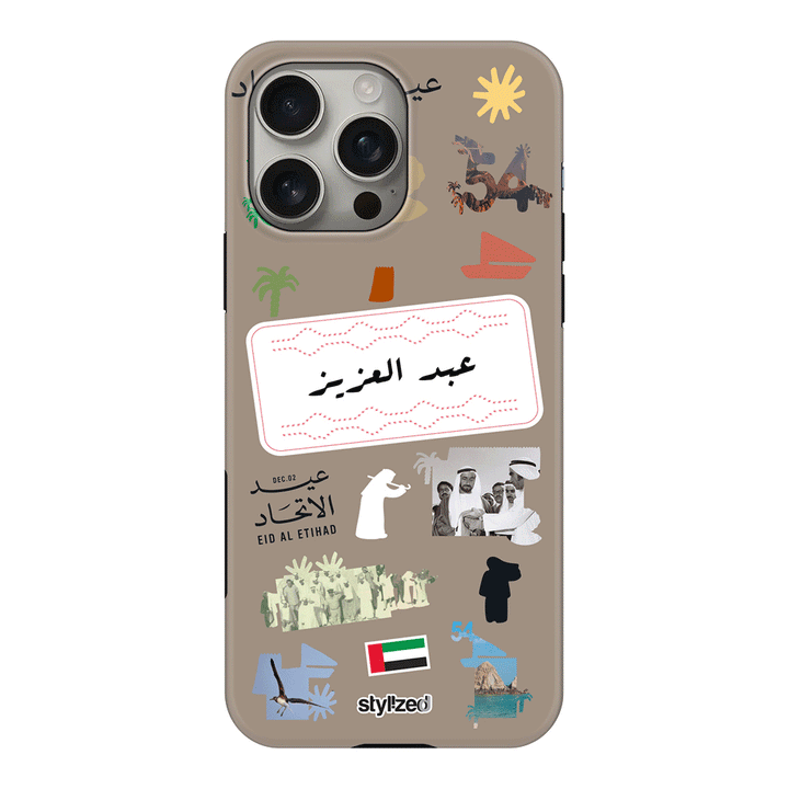 Apple iPhone 16 Pro Max / Tough MagSafe Custom Eid Al Etihad 54 National Day Sticker, Phone Case - Stylizedd.com
