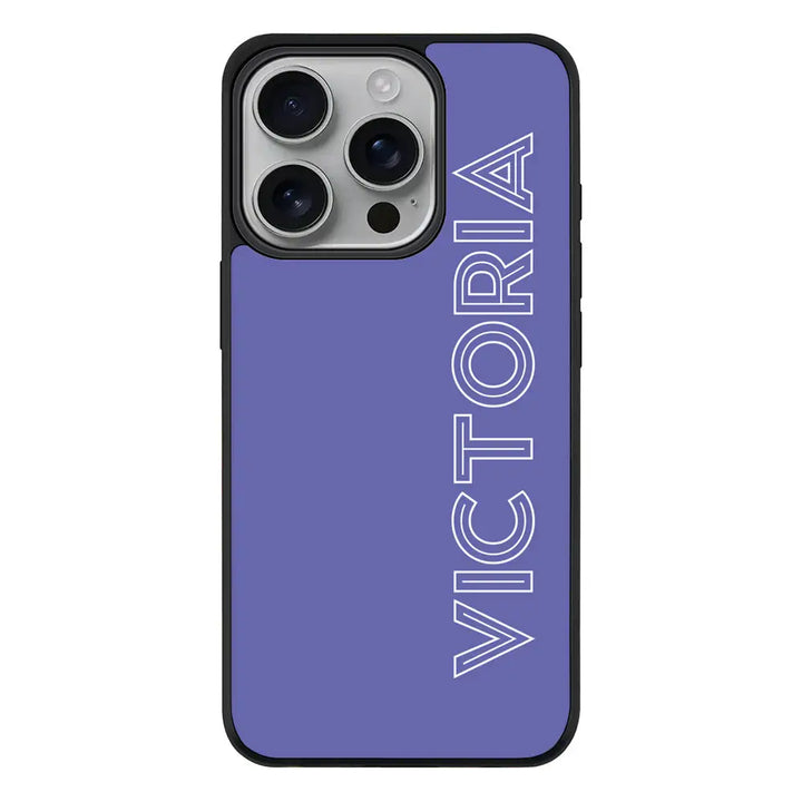 Apple iPhone 16 Pro / Rugged Black Personalized Name, Custom Phone Case - Stylizedd.com