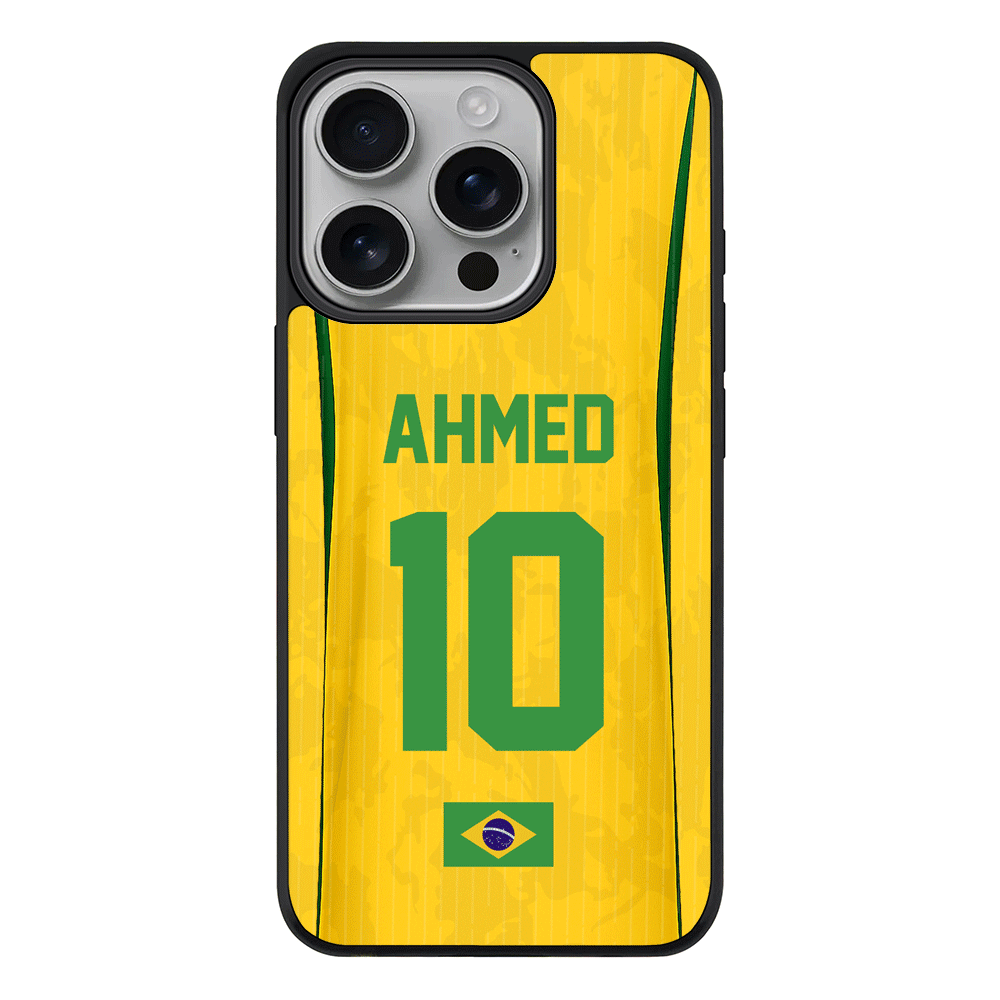 Apple iPhone 16 Pro / Rugged MagSafe Personalized Football Jersey Phone Case Custom Name & Number - Stylizedd.com
