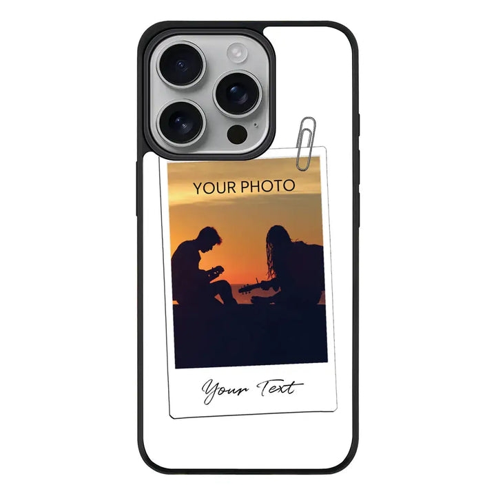 Apple iPhone 16 Pro / Rugged Black Polaroid Photo Phone Case - Stylizedd.com