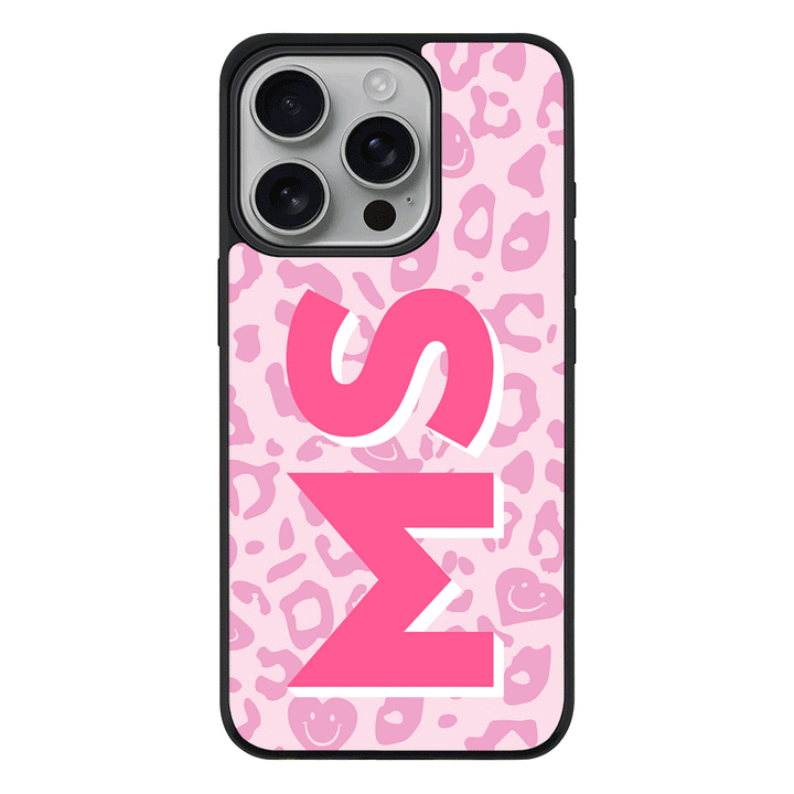Apple iPhone 16 Pro / Rugged MagSafe Custom Monogram Initial 3D Shadow Text Seamless Pattern, Phone Case - Stylizedd.com
