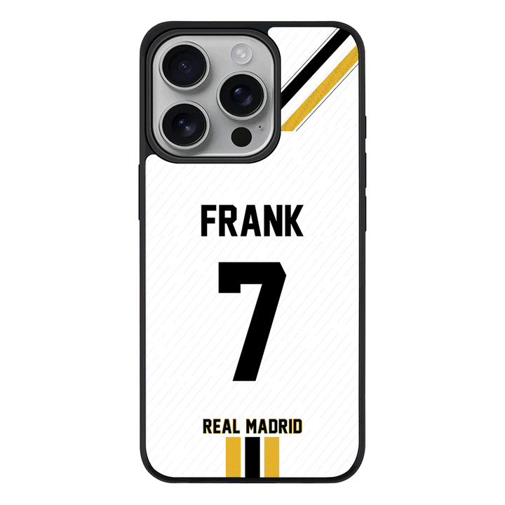 Apple iPhone 16 Pro / Rugged MagSafe Personalized Football Clubs Jersey Phone Case Custom Name & Number - Stylizedd.com
