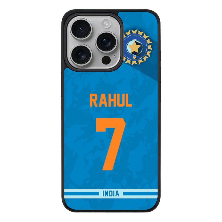 Apple iPhone 16 Pro / Rugged MagSafe Personalized Cricket Jersey Phone Case Custom Name & Number - Stylizedd.com